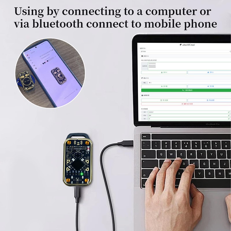 Tqsbeyah RFID Reader Writer Full Function RFID Emulator Copier