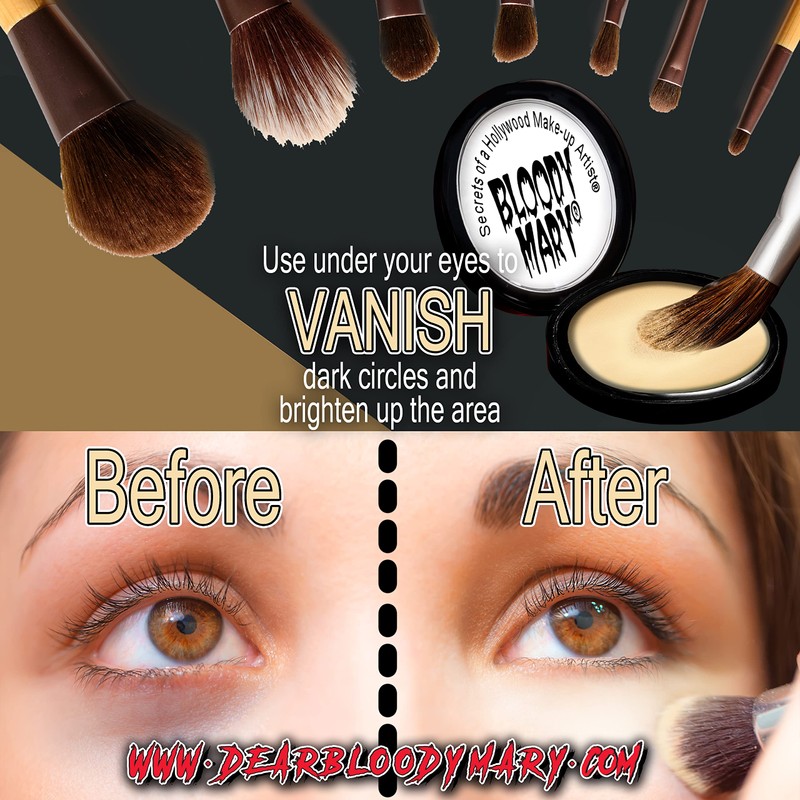 Bisque Under Eye Concealer (Light to Medium Skin Tones) Pressed