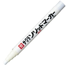Sakura Crepas Solid Marker, Fine Point, SC-S#50, White, 2 Pens