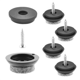 Wagner QuickClick® Chair Glides – Set of 4 for Screwing On; Ultra Soft Slim ', Ø 20mm