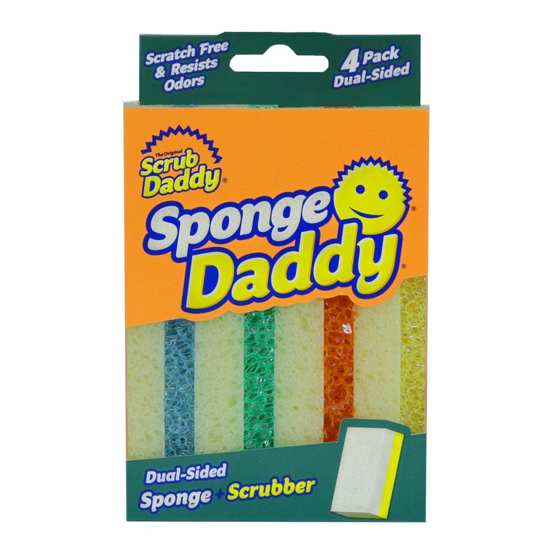 Scrub Daddy, Sponge Daddy - Dual Sided Sponge & Scrubber,