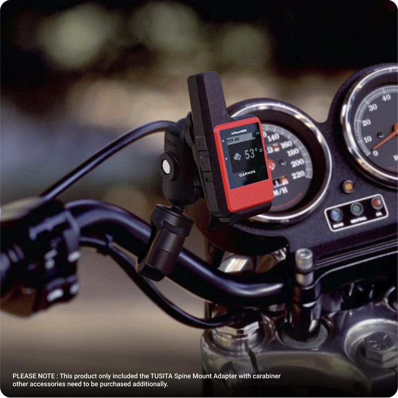 TUSITA Spine Mount Adapter with Carabiner Compatible with Garmin inReach