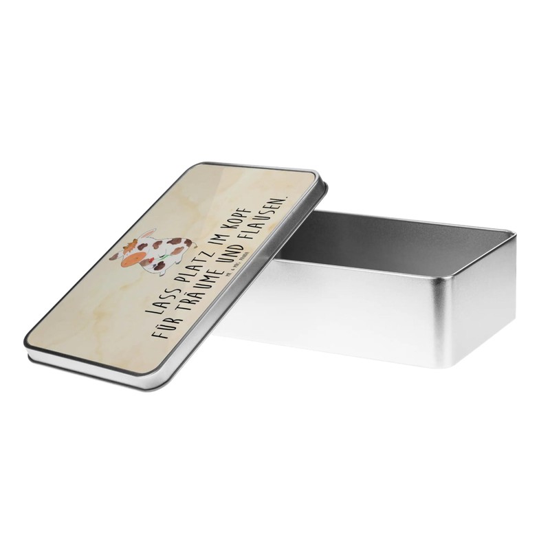 Mr. & Mrs. Panda Metal Tin Rectangular Cow - Gift,