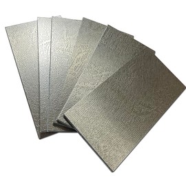 XUANINY 88-Piece Peel and Stick Metal Backsplash Tiles, Self Adhesive Aluminum Mosaic 3D Wall Sticker for Kitchen Subway(3"x6") (Rectangle) (Light Yellow Relief, 88)