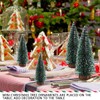 HONGECB Mini Christmas Tree, 9 Pieces Mini Artificial Christmas Tree,