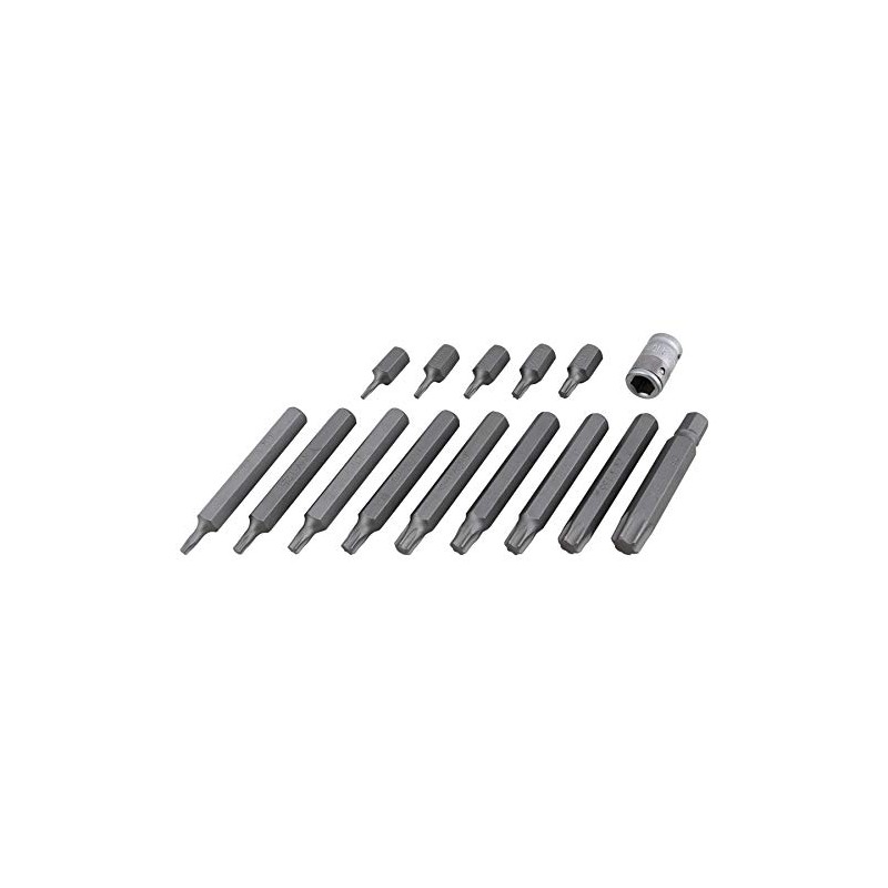 Performance Tool W38805 3/8" Drive 6-Point Star Bit Set, 26-Piece