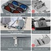 Bukere Travel Sunglasses Organizer Glasses Case, 3 Adjustable Slot for