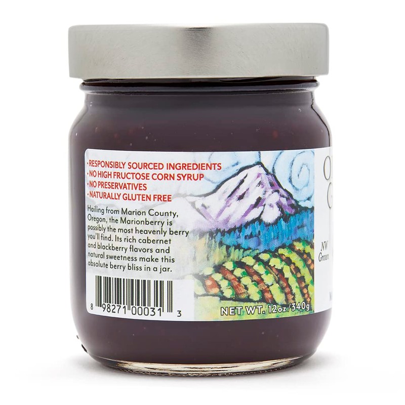 Oregon Growers Marionberry Fruit Spread - Marionberry Jam Made In