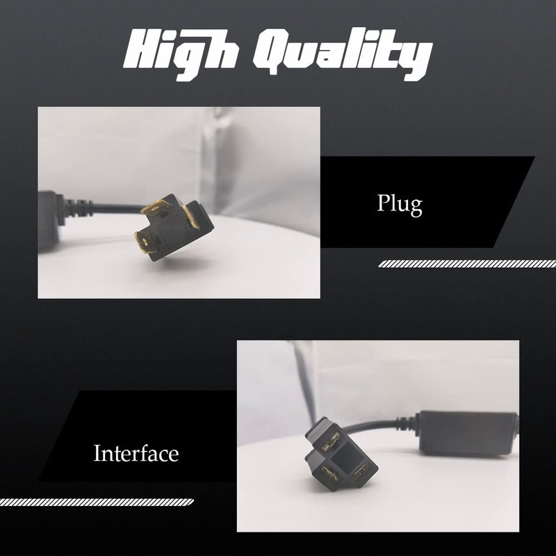 2 Pcs LED Headlight Canbus Error Free Anti Flickering Resistor