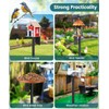 75" Heavy Duty Bird Feeder Pole, 1" Metal Adjustable Outdoor