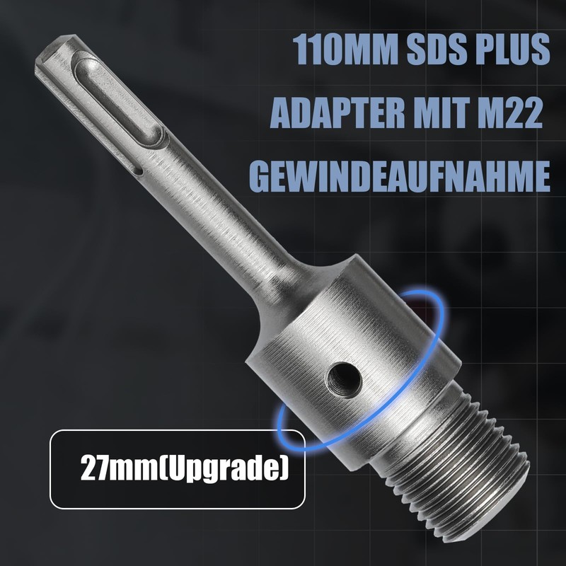 38 mm Drill Bit Set with SDS Plus Adapter 110