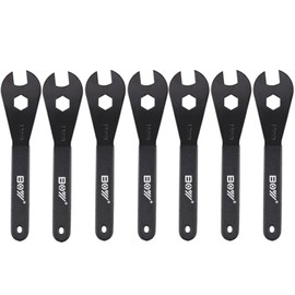 KMRDND Bicycle Cone Wrench Set Tool (13, 14, 15, 16, 17, 18, 19 mm) Bicycle Wheel Hub Axle Nut Install Remover Cycling Wrench