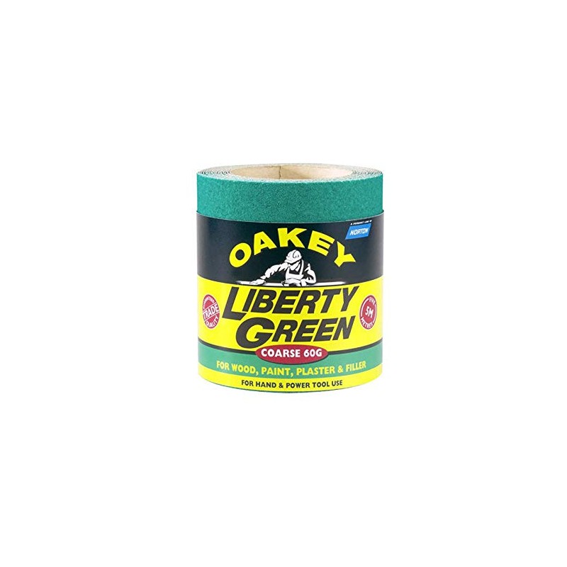 Liberty Green Sanding Roll 115mm x 5m Coarse 40g