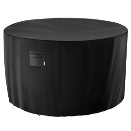 iBirdie Round Patio Furniture Cover 76 x 34 inch, 6 ft, Outdoor Waterproof and Weatherproof for Garden Table and Chairs, Heavy Duty 600D, fit 76, 74, 72 Diameter