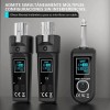 Tecmiyo 3pzs System De Micrófono Inalámbrico, Xlr Transmisor Y Xlr
