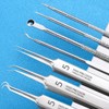 8 Pieces Blackhead Remover Comedone Squeezer Set Tweezers Set with