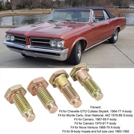 Seat Belt Mounting Hardware,Seat Belt Mounting Bolts,4PCS Car Seat Belt Bolts High Strength 13 16in Head Performance INL10528 for A F X B Body