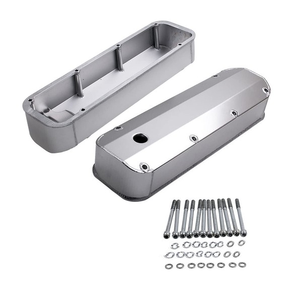 1 SET SHLPDFM Valve Covers Satin finish Fabricated Aluminum Tall