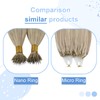 YoungSee Nano ring Real Hair Extensions 60 cm Blonde with