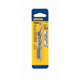Irwin Tools IRWIN HANSON 1/4" - 28 NF Tap and No. 3 Drill Bit Set, 80232