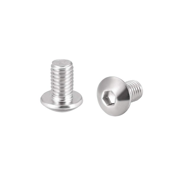 uxcell Machine Screws, M5x8mm, 304 Stainless Steel with Hex Hole,