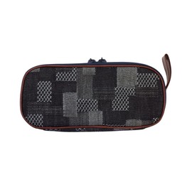 LDD-REPN-101 Denim Resonate Pencil Case, Patchwork, Popular,, navy blue