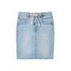 TOM TAILOR Women's Denim Skirt with Drawstring, 10142 Light Stone