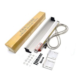 TOAUTO Digital Readout 2 Axis 3 Axis DRO Display Linear Scale 100mm 4" Precision 5um for Bridgeport/Knee Milling Lathe EDM Mill Machine