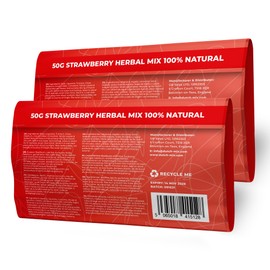 Dutch Mix Strawberry - Stalk-free & Natural - 100g Quality Herbal Mix - Amsterdam Herbal Mix as used in Coffee Shops