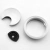 2Pcs 80mm Desk Cable Grommets, Computer Desk Metal Cable Hole,