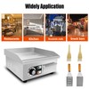 ExGizmo 14" Commercial Electric Griddle,Electric Countertop Flat Top Griddle,110V 1500W