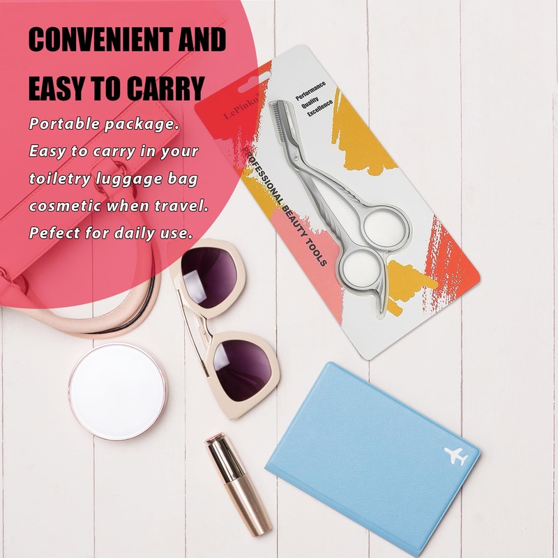 Eyebrow Trimming Scissors with Combs, Eyebrow Trimmers, Eyebrows Shaping Grooming