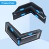 VEITHI Black Dock Corner Bumper, Vinyl 90 Degree Corner Dock