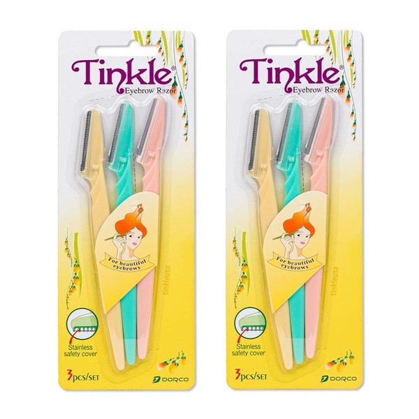 Tinkle - Maquinilla de afeitar para cejas, 3 unidades por paquete (2 unidades)