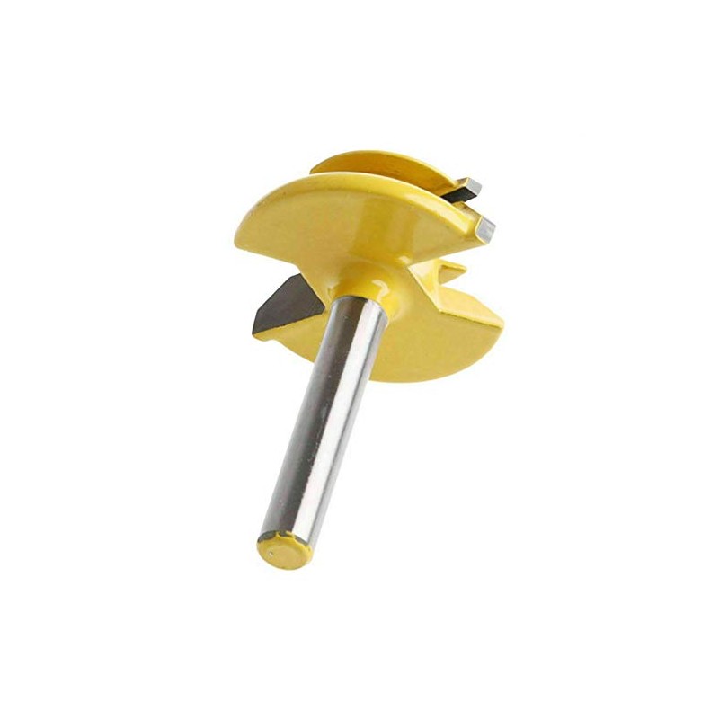 Vogueing Woodworking Tenon Milling Tool 45 Degree Yellow