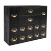14 Drawers Apothecary Drawers Card Catalog Cabinet,Wooden Storage Box with