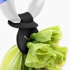 Okydoky Dog Poop Bag Strong Holder, Leash Waste Bag Carrier, Bicycle Holder, Extra Thick, Black, 1 Pack