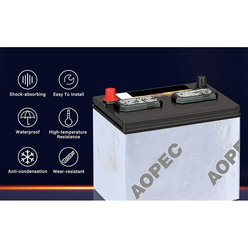 AOPEC Battery Insulation Kit Fits Most Top And Side Mount