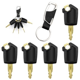 VooGenzek 5 pieces replacement ignition key, 5P8500, construction machinery key, universal ignition switch, with key ring, compatible with Caterpillar heavy machinery, bulldozer