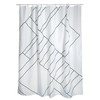 MSV Anti-Mould Shower Curtain - Anti-Bacterial, Washable, Waterproof, with 12