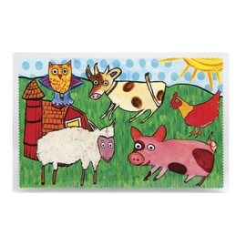 C.R. Gibson Imagination Mat, By Emily Green, Durable Laminated Mat For Playtime and Mealtime, Measures 17.4" x 11.3" - Once Upon A Farm