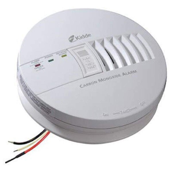 Kidde Hardwired Carbon Monoxide Detector with 9-Volt Battery Backup, 3 LED Indicators