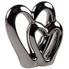 SIL Interiors Silver Double Heart Ornament