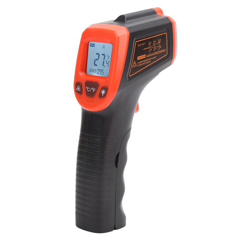 Temperature Gun, Infrared Thermometer 4 Colors Backlight On/off Selection for
