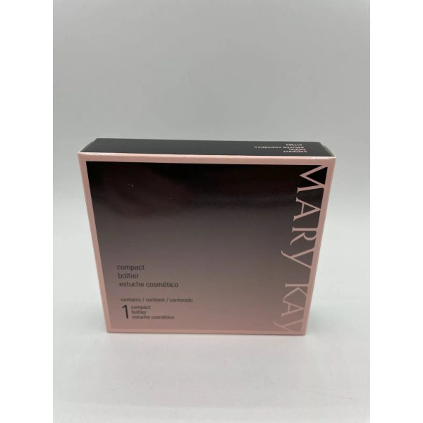 Mary Kay Empty Refillable Magnetic Mirrored Compact #017362 Black New