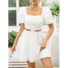 BAOKELAN Women Skinny Belts Thin PU Leather Waist Belts with Gold Buckle for Dresses Red 60cm/23.6in