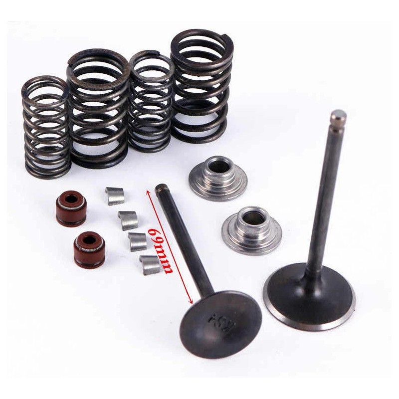 GY6 STORE 69mm INTAKE EXHAUST VALVE SET 50cc 60cc 80cc