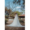 BEAUTELICATE Velo de novia de boda con peine, 1 nivel,