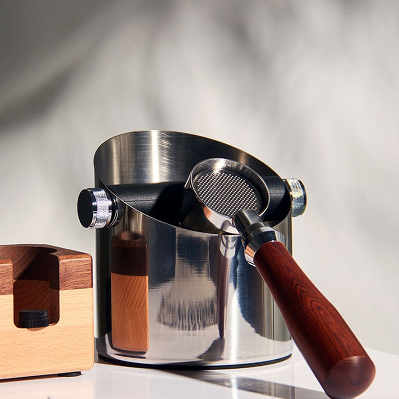Stainless Steel Coffee Grounds Knock Box Coffee Knock Box with