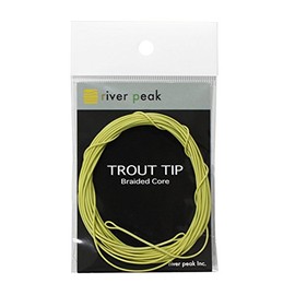 river peak Trout Tip Braided Core (Khaki, Intermediate 5ft 20LB)